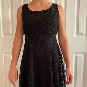 Black lace dress